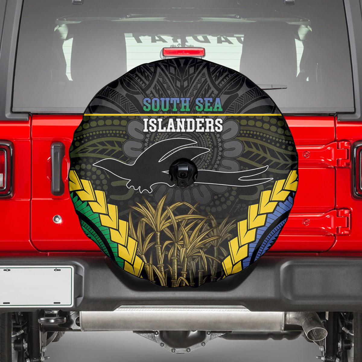 South Sea Islanders And New Ireland Spare Tire Cover Kanakas Polynesian Pattern LT05 - Polynesian Pride