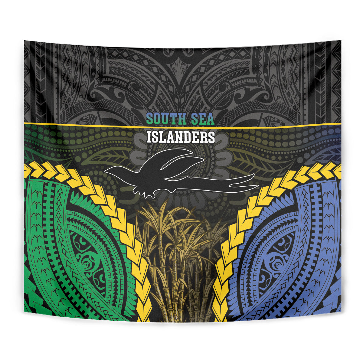 South Sea Islanders And New Ireland Tapestry Kanakas Polynesian Pattern LT05 - Polynesian Pride