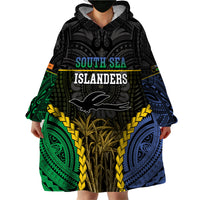 Personalised South Sea Islanders And New Ireland Wearable Blanket Hoodie Kanakas Polynesian Pattern LT05 - Polynesian Pride