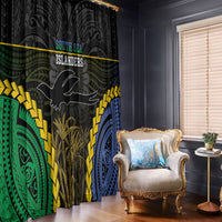 South Sea Islanders And New Ireland Window Curtain Kanakas Polynesian Pattern LT05 - Polynesian Pride