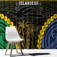 South Sea Islanders And New Ireland Window Curtain Kanakas Polynesian Pattern LT05 - Polynesian Pride