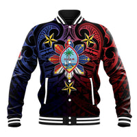 Philippines Guam Baseball Jacket Filipino Sun With Guaman Seal