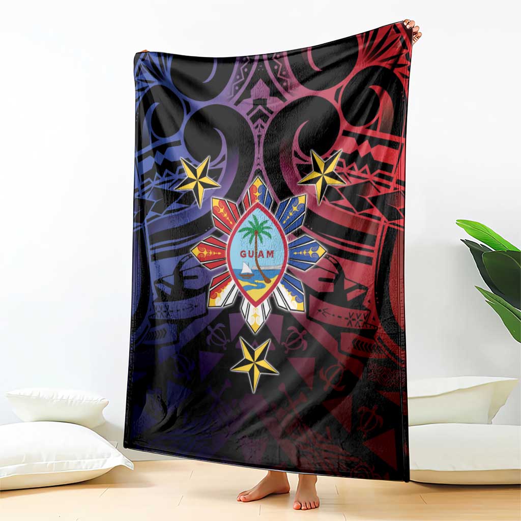 Philippines Guam Blanket Filipino Sun With Guaman Seal
