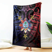 Philippines Guam Blanket Filipino Sun With Guaman Seal