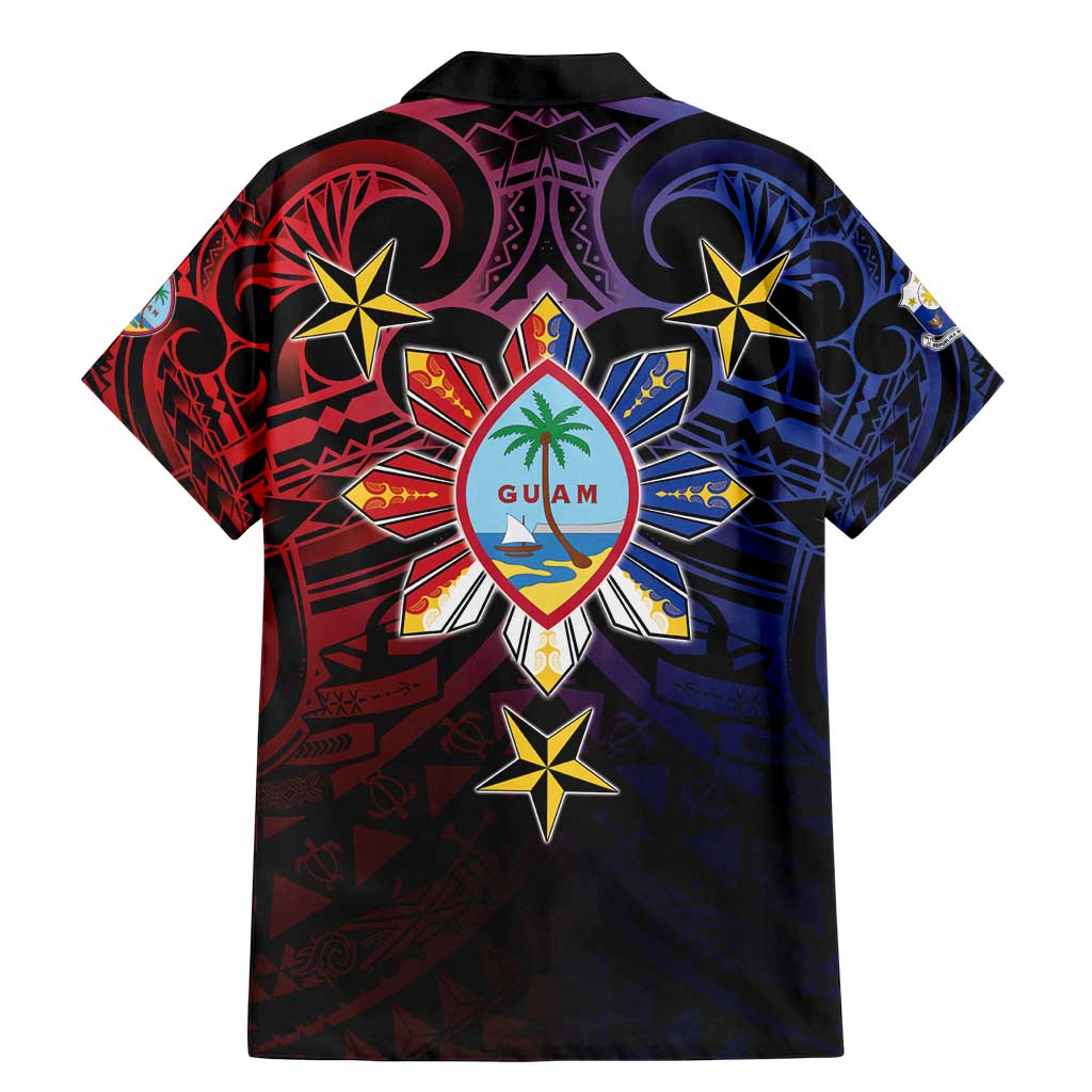 Philippines Guam Family Matching Mermaid Dress and Hawaiian Shirt Filipino Sun With Guaman Seal