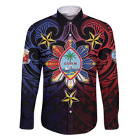 Philippines Guam Family Matching Off Shoulder Short Dress and Hawaiian Shirt Filipino Sun With Guaman Seal