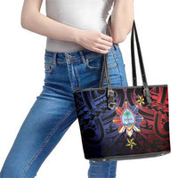 Philippines Guam Leather Tote Bag Filipino Sun With Guaman Seal