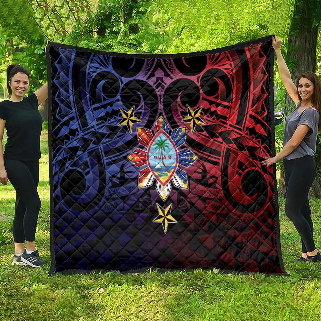 Philippines Guam Quilt Filipino Sun With Guaman Seal
