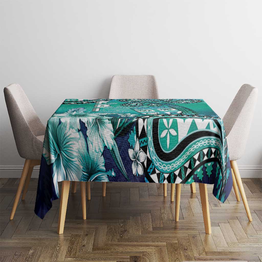 Fiji Born Indian Tablecloth Palm Paisley With Tapa Pattern