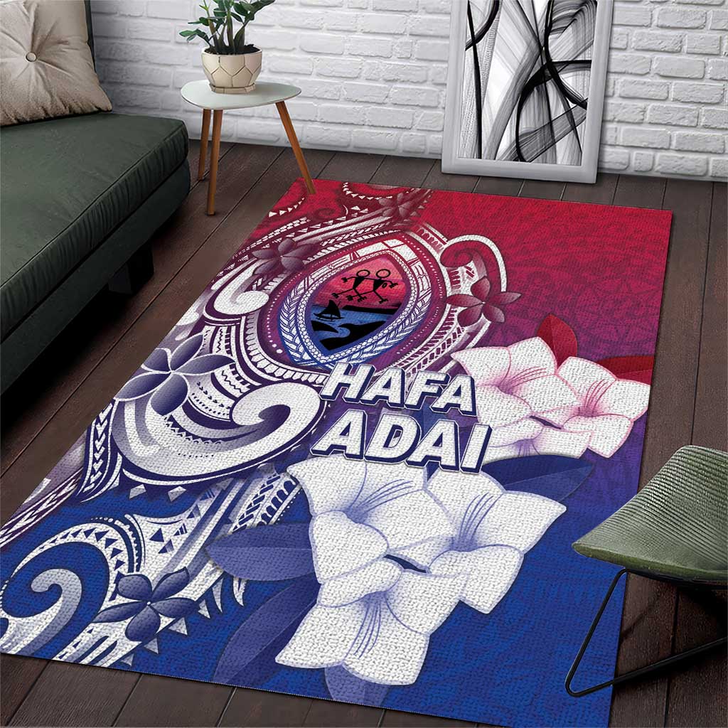 Guam Gadao Area Rug Hafa Adai Micronesian Tribal Pattern