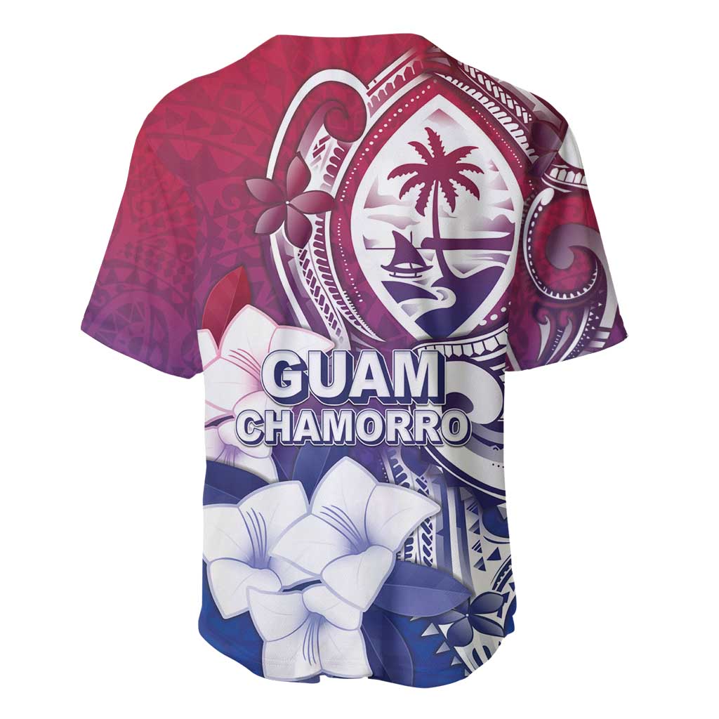 Guam Gadao Baseball Jersey Hafa Adai Micronesian Tribal Pattern