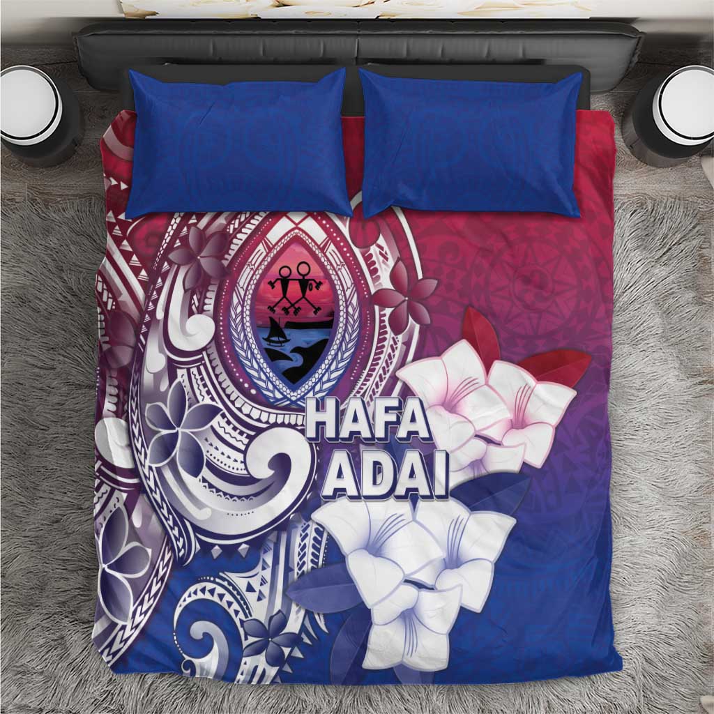 Guam Gadao Bedding Set Hafa Adai Micronesian Tribal Pattern