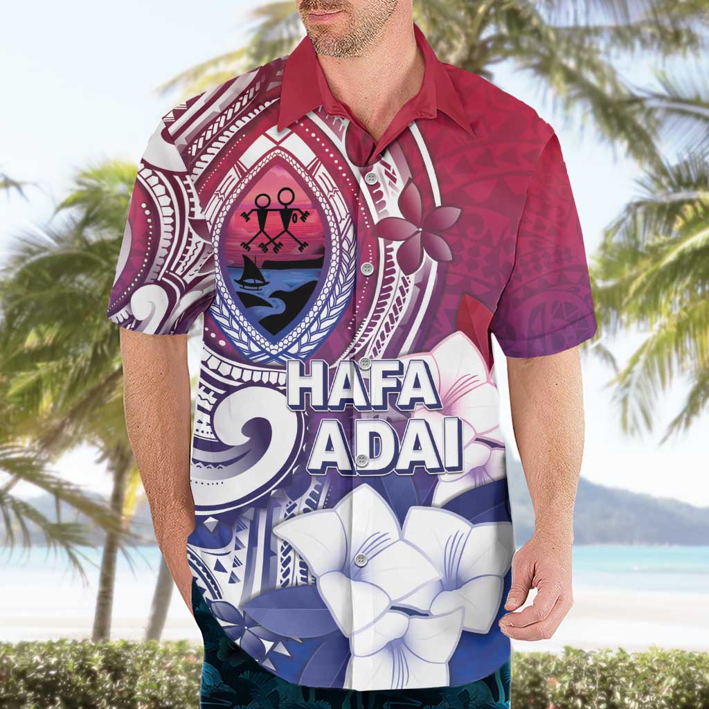 Guam Gadao Hawaiian Shirt Hafa Adai Micronesian Tribal Pattern