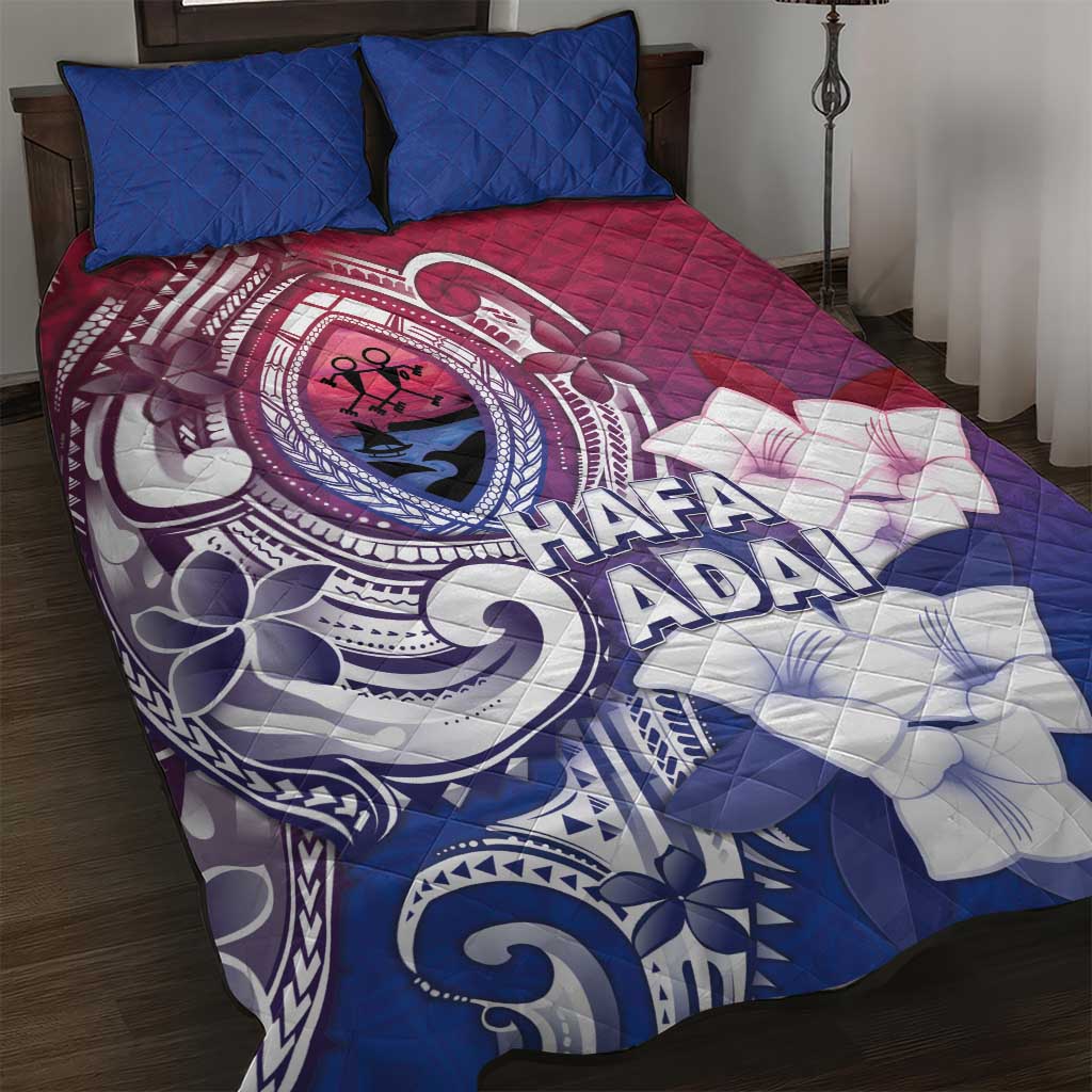 Guam Gadao Quilt Bed Set Hafa Adai Micronesian Tribal Pattern
