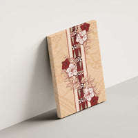 Tonga Language Week Canvas Wall Art Hibiscus Tongan Ngatu Pattern LT05 - Polynesian Pride