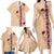 Tonga Language Week Family Matching Long Sleeve Bodycon Dress and Hawaiian Shirt Hibiscus Tongan Ngatu Pattern