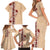 Tonga Language Week Family Matching Short Sleeve Bodycon Dress and Hawaiian Shirt Hibiscus Tongan Ngatu Pattern