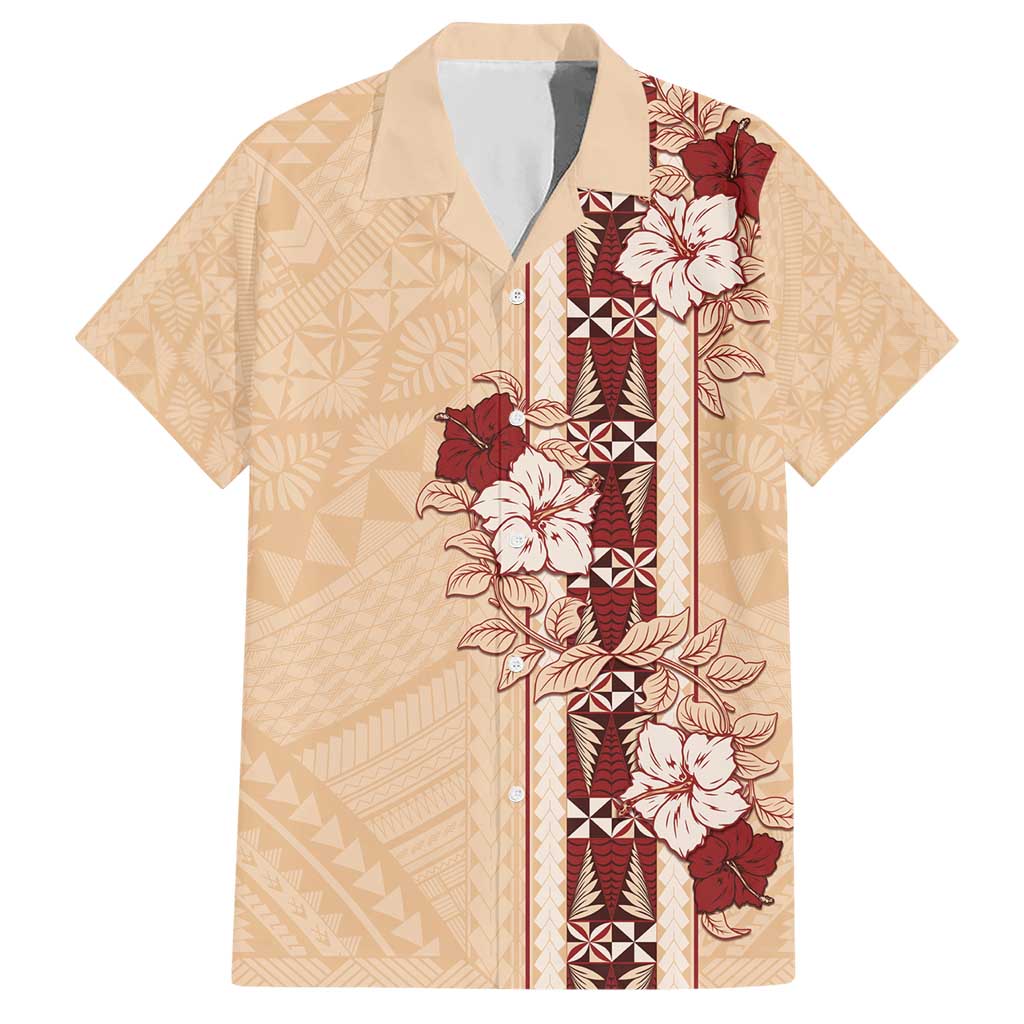 Tonga Language Week Hawaiian Shirt Hibiscus Tongan Ngatu Pattern