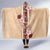 Tonga Language Week Hooded Blanket Hibiscus Tongan Ngatu Pattern