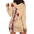 Tonga Language Week Hoodie Dress Hibiscus Tongan Ngatu Pattern