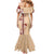 Tonga Language Week Mermaid Dress Hibiscus Tongan Ngatu Pattern