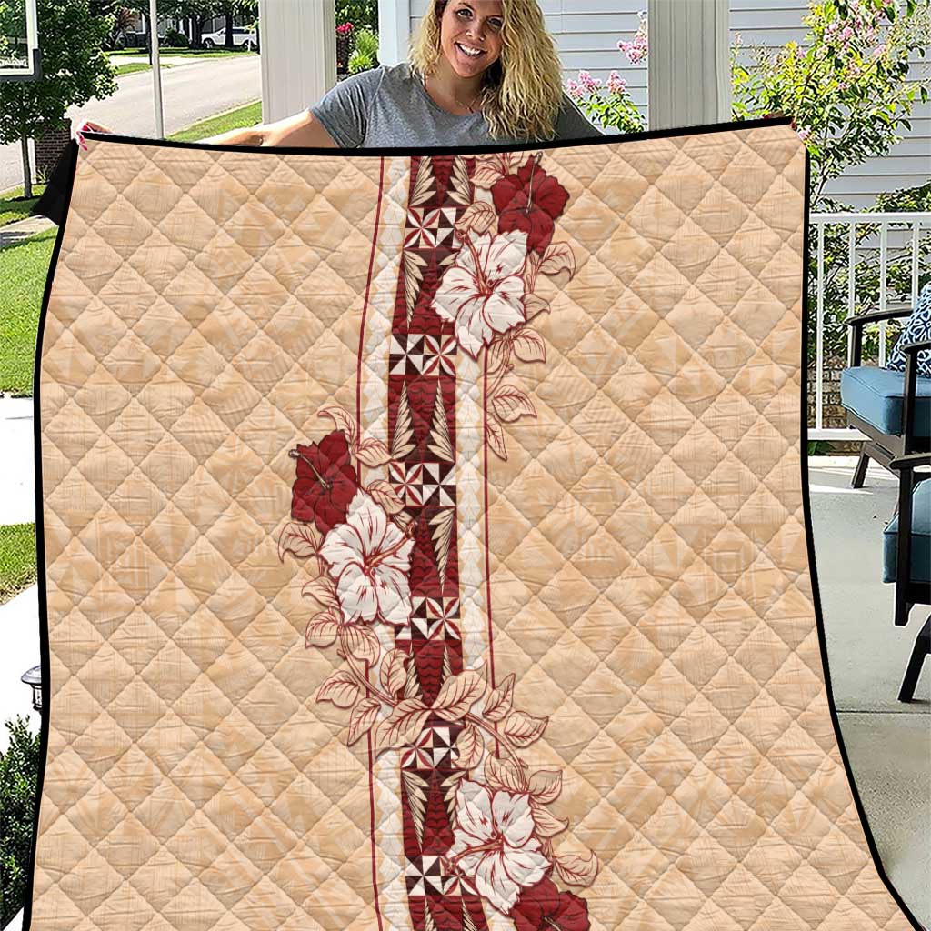 Tonga Language Week Quilt Hibiscus Tongan Ngatu Pattern