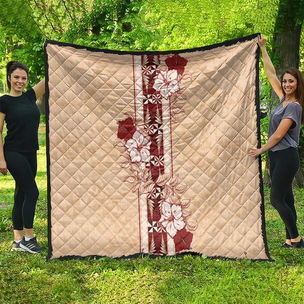 Tonga Language Week Quilt Hibiscus Tongan Ngatu Pattern