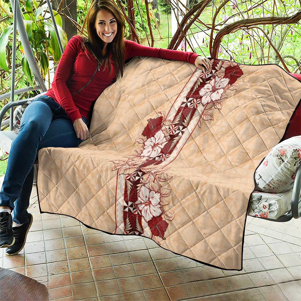 Tonga Language Week Quilt Hibiscus Tongan Ngatu Pattern