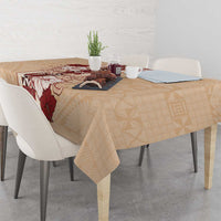Tonga Language Week Tablecloth Hibiscus Tongan Ngatu Pattern LT05 - Polynesian Pride
