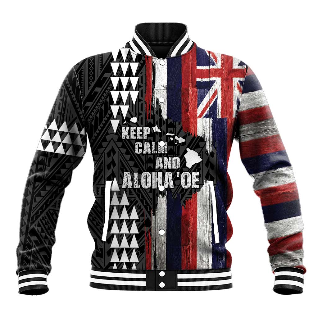 Hawaii 1959 Statehood Day Baseball Jacket Classic Style LT05 Unisex Black - Polynesian Pride
