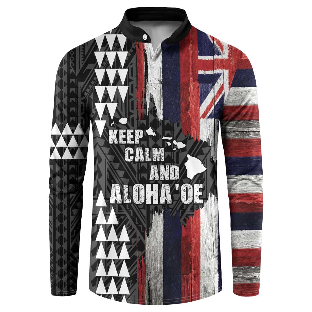 Hawaii 1959 Statehood Day Button Sweatshirt Classic Style LT05 Black - Polynesian Pride