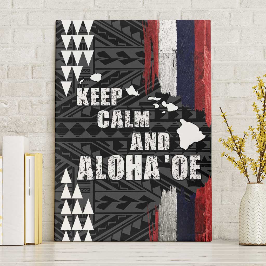 Hawaii 1959 Statehood Day Canvas Wall Art Classic Style LT05 Without Frame Black - Polynesian Pride