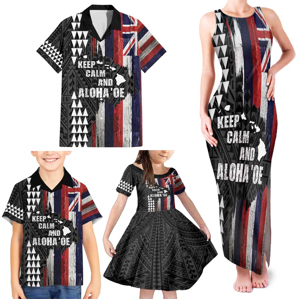 Hawaii 1959 Statehood Day Family Matching Tank Maxi Dress and Hawaiian Shirt Classic Style