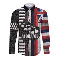 Hawaii 1959 Statehood Day Long Sleeve Button Shirt Classic Style