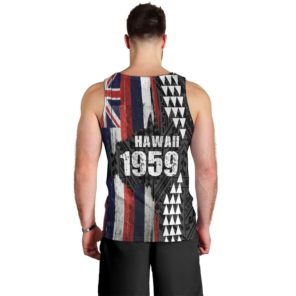 Hawaii 1959 Statehood Day Men Tank Top Classic Style LT05 - Polynesian Pride
