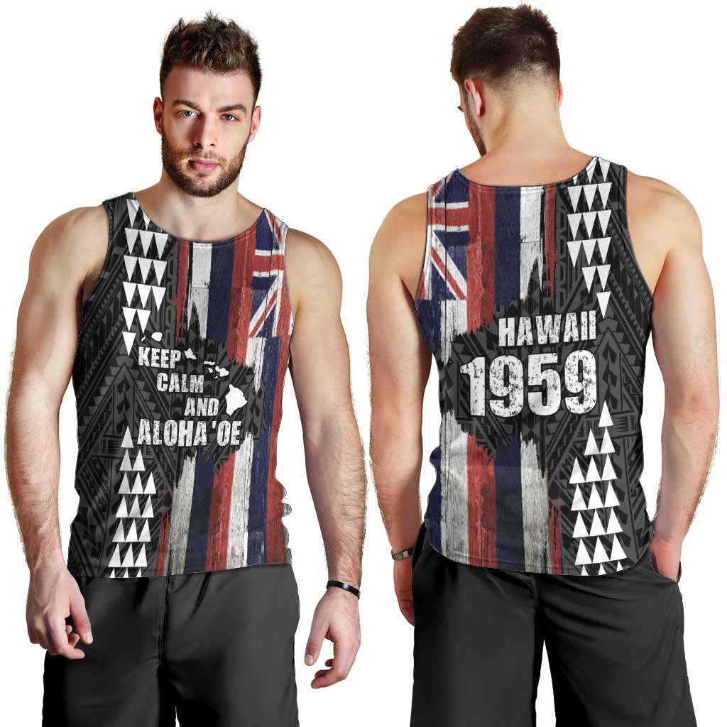 Hawaii 1959 Statehood Day Men Tank Top Classic Style LT05 - Polynesian Pride