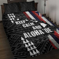 Hawaii 1959 Statehood Day Quilt Bed Set Classic Style LT05 Black - Polynesian Pride