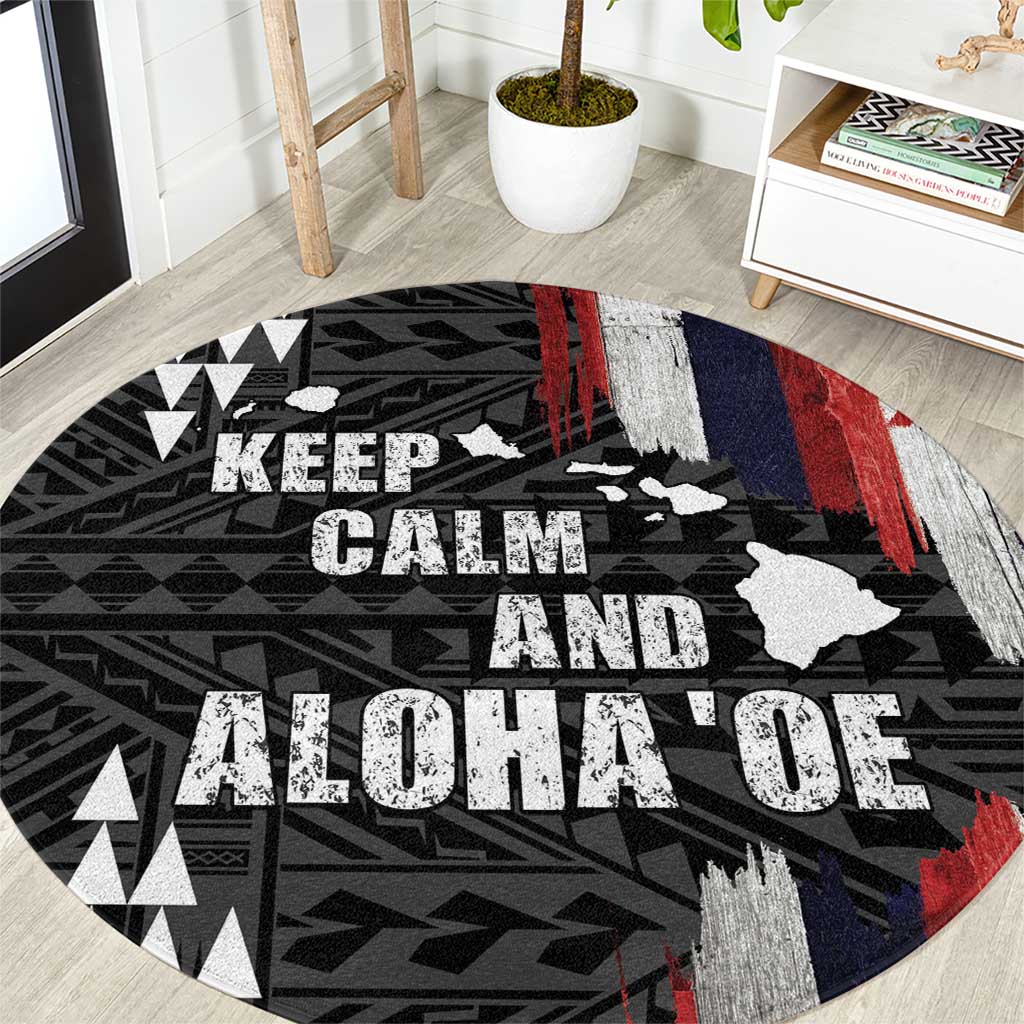 Hawaii 1959 Statehood Day Round Carpet Classic Style