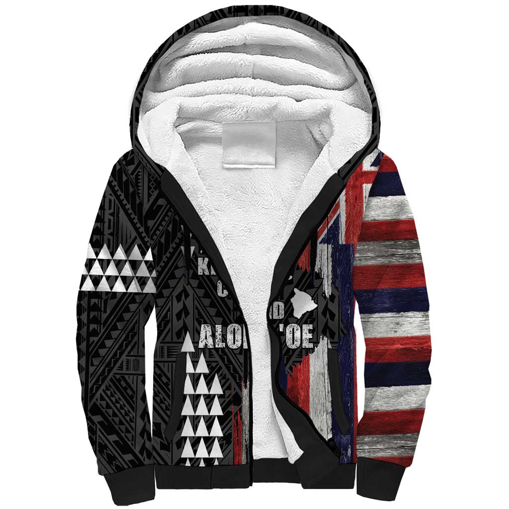 Hawaii 1959 Statehood Day Sherpa Hoodie Classic Style LT05 Unisex Black - Polynesian Pride