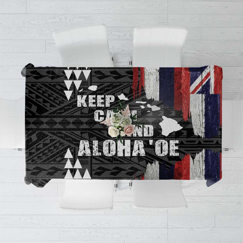 Hawaii 1959 Statehood Day Tablecloth Classic Style LT05 Black - Polynesian Pride