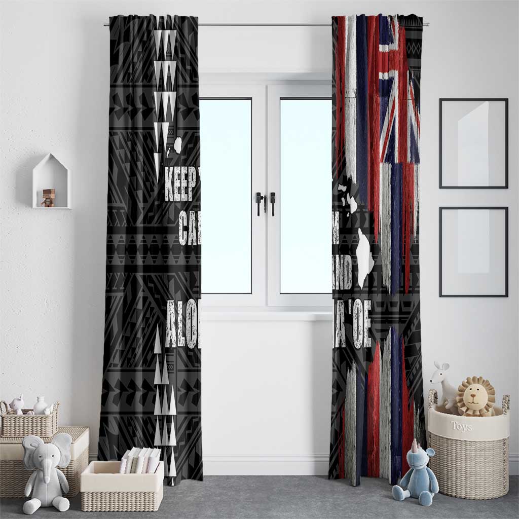 Hawaii 1959 Statehood Day Window Curtain Classic Style LT05 - Polynesian Pride