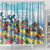 Hawaii Outrigger Canoe Race Shower Curtain Polynesian Style Watercolor Style