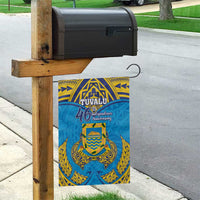 Tuvalu Independence Day Garden Flag Coat Of Arms With Polynesian Dolphin Tattoo LT05 - Polynesian Pride