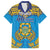 Personalised Tuvalu Independence Day Hawaiian Shirt Coat Of Arms With Polynesian Dolphin Tattoo