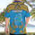 Personalised Tuvalu Independence Day Hawaiian Shirt Coat Of Arms With Polynesian Dolphin Tattoo