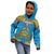 Personalised Tuvalu Independence Day Kid Hoodie Coat Of Arms With Polynesian Dolphin Tattoo