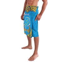 Personalised Tuvalu Independence Day Lavalava Coat Of Arms With Polynesian Dolphin Tattoo LT05 - Polynesian Pride