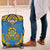 Tuvalu Independence Day Luggage Cover Coat Of Arms With Polynesian Dolphin Tattoo