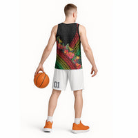 Retro Hawaiian Singer Basketball Jersey Polynesian Style Tropical Flowers LT05 - Polynesian Pride
