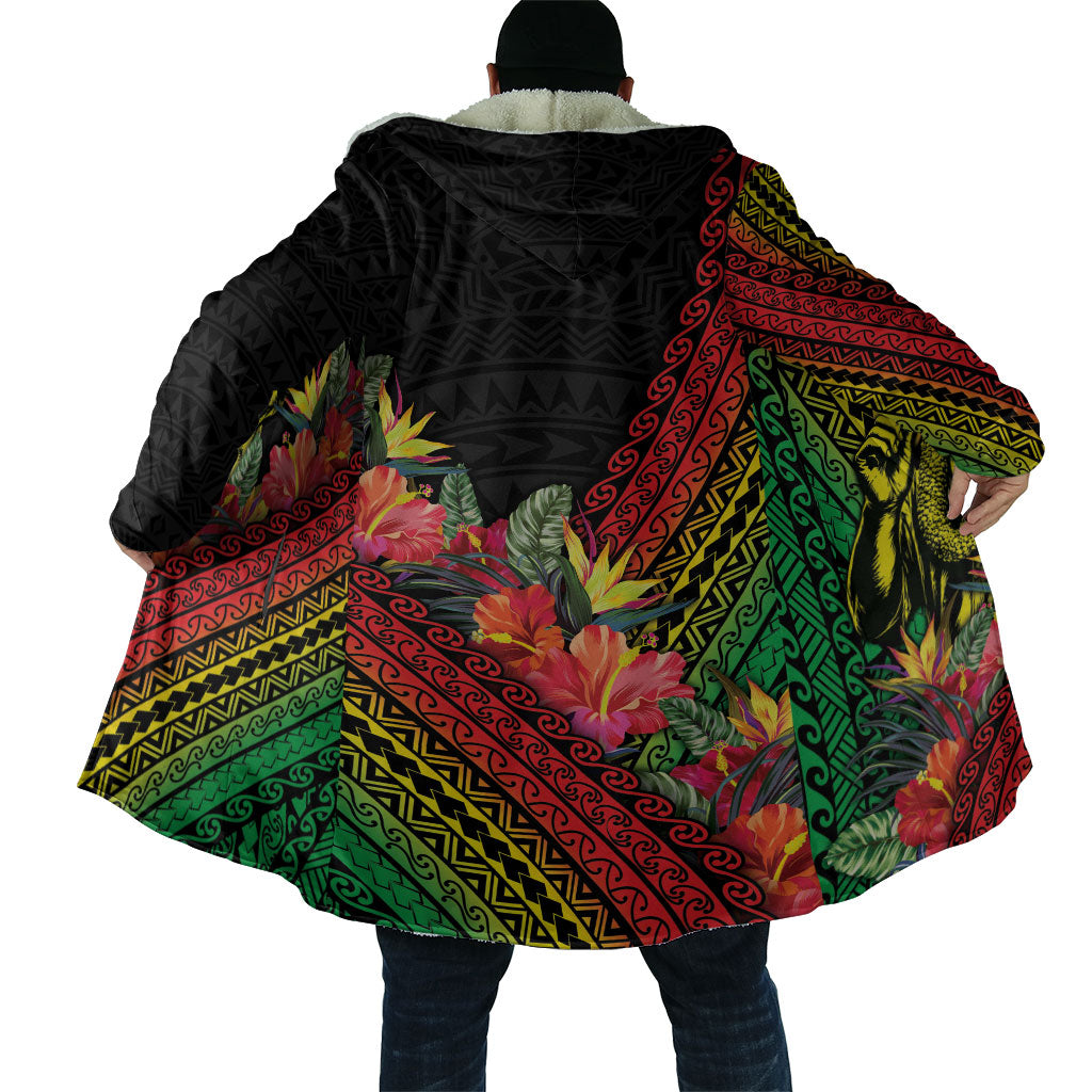 Retro Hawaiian Singer Cloak Polynesian Style Tropical Flowers LT05 - Polynesian Pride